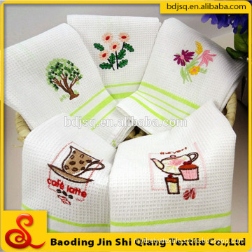 Home textile white cheap linen cotton tea towel kitchen towel dish towel wholesale